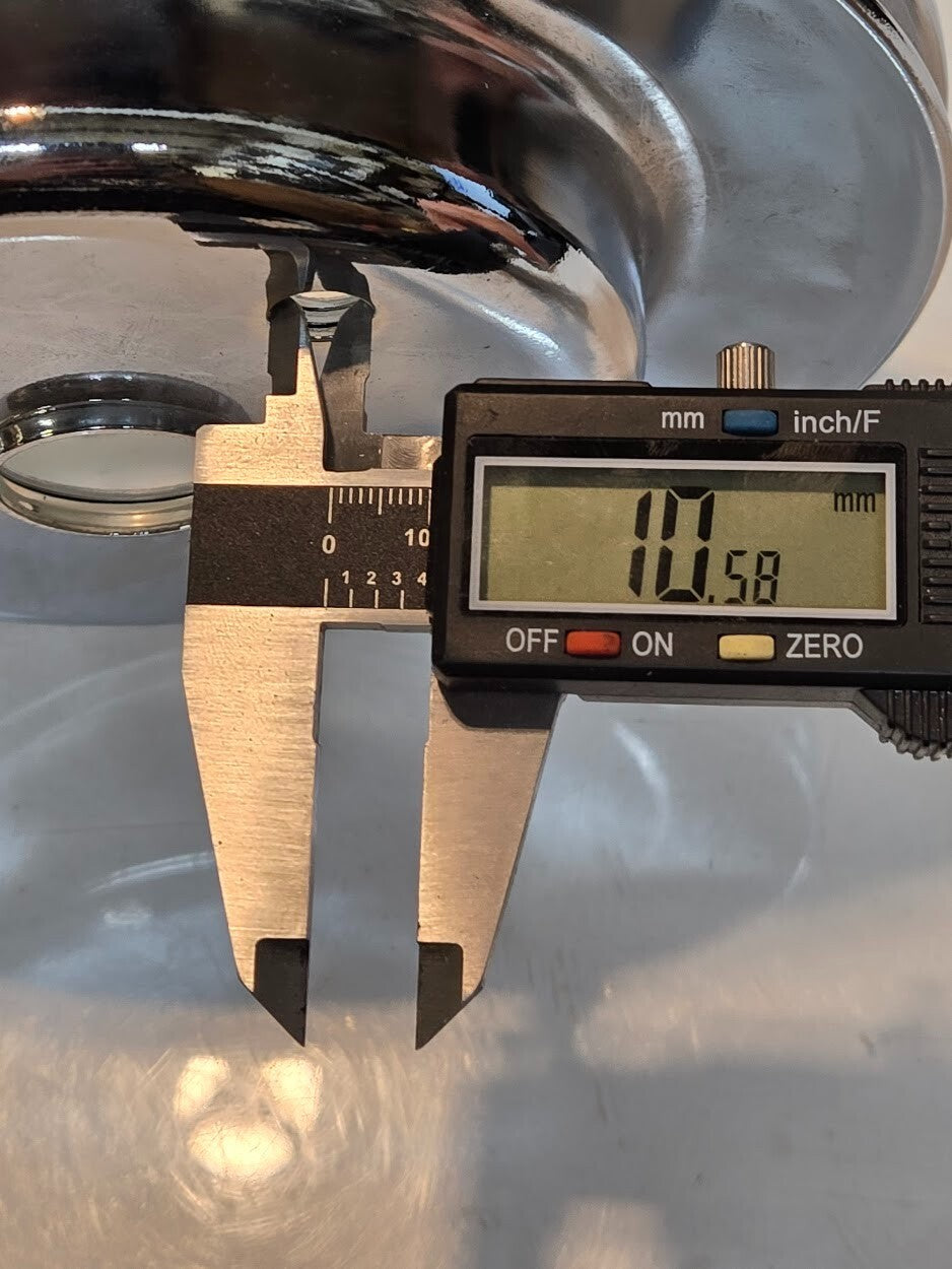 2 Quantity of Chrome Steel Long Water Pump 3 Groove Pulley for Chevy  (2 Qty)