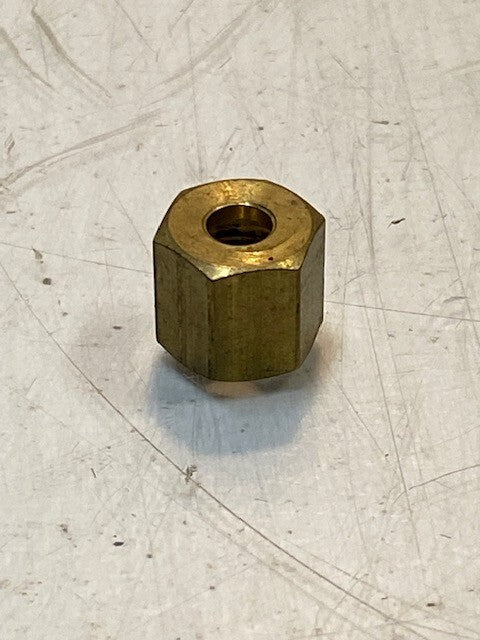 6lb Bag of Compression Fitting Hex Nuts 10mm L 11mm W 5mm ID 8mm Thread