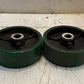 2 Quantity of 6" Green Caster Wheels 6x2 (2 Quantity)