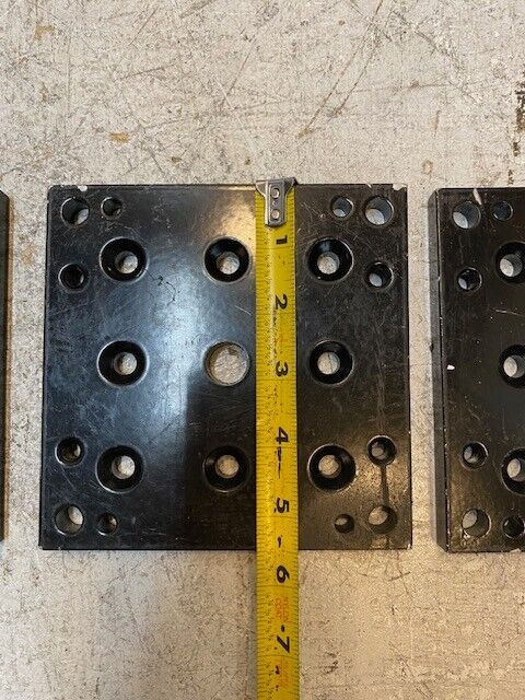 3 Qty of 5-1/2" x 5-1/2" x 1/2" Mounting Sandwich Optical Base Plates (3 Qty)