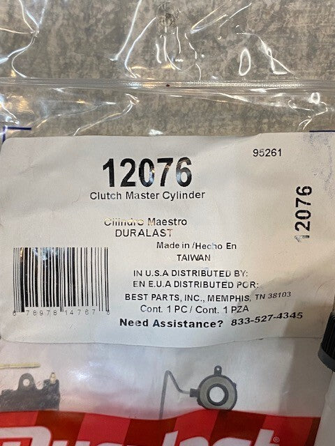 Duralast 12076 Clutch Master Cylinder M-13