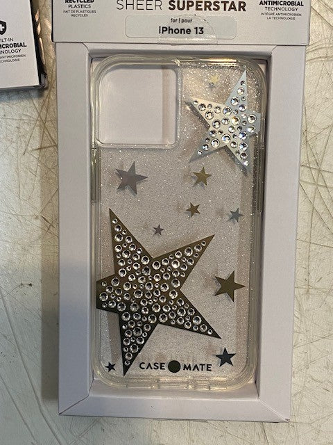 4 Quantity of Case Mate iPhone 13 Phone Cases Sheer Superstar CM046730 (4 Qty)