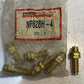 6 Qty of Power Products NP62BH-4 Brass Frame Nipple Bulkhead Unions (6 Qty)