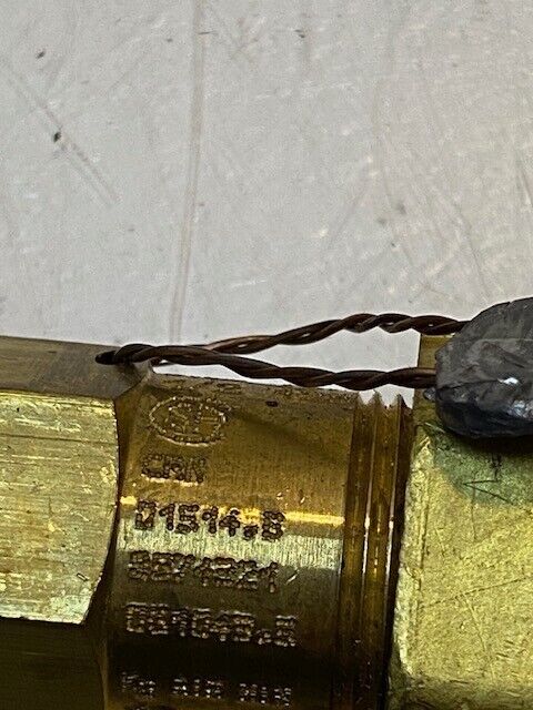 Brass Refrigeration Pressure Relief Valve CAT No. 3220, 3C2CA, 283C, D1514.B