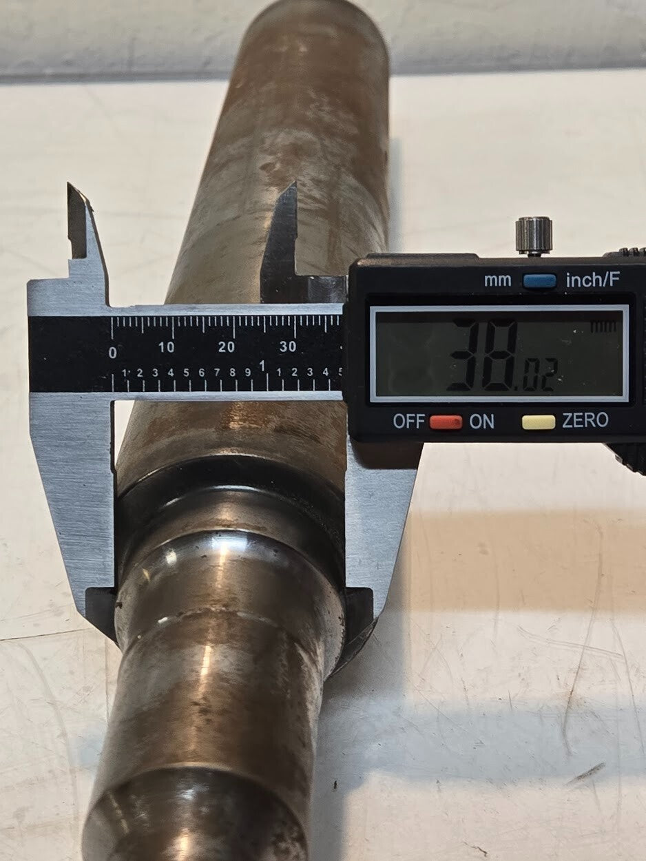 Spindle 208-019 w/ Castellated Nut for Schulte | 16.5" Long 2" Diameter