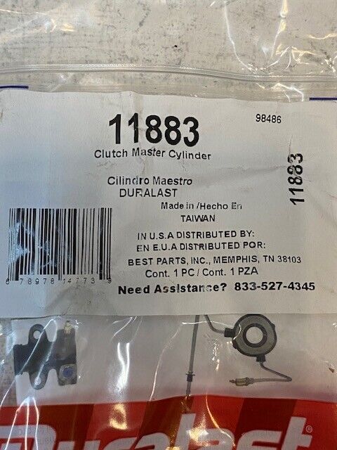 2 Quantity of Duralast 11883 Clutch Master Cylinders (2 Quantity)