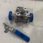 Dixon 1” CF8M Stainless Sanitary Three Piece Valve 1000 WOG - FREE SHIPPING