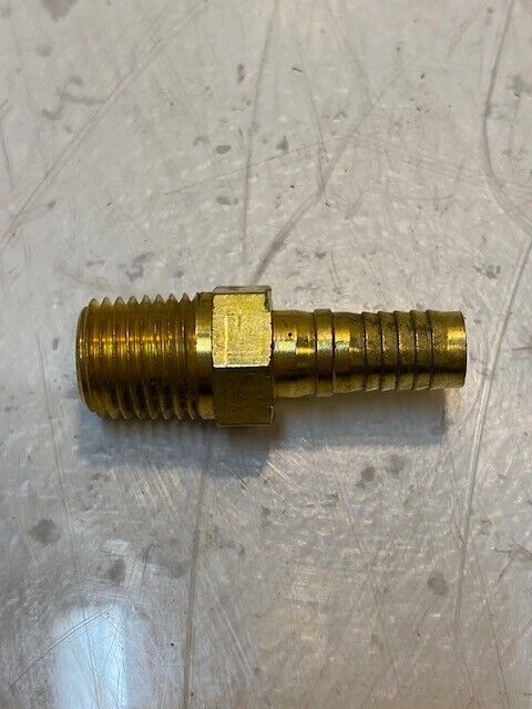 43 Quantity of Male Hose Barb Flare Adapter Hex Fittings 14mm Thread (43 Qty)