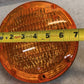 Round Amber Commercial Style Vehicle Turn Signal Warning Lamp Automotive Unit