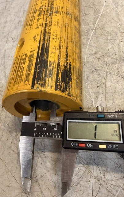 Yellow Painted Hydraulic Cylinder Barrel 15-1/8 In Length 3 In Wide Heavy Duty