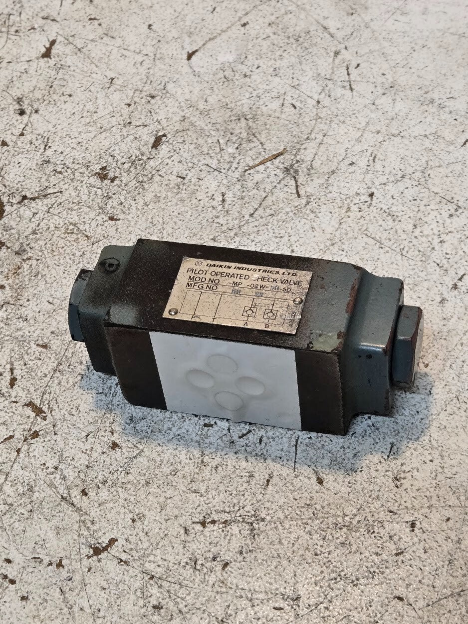 Daikin Industries Pilot Operated Check Valve MP-02W-50-50 | MFG NO 50 93