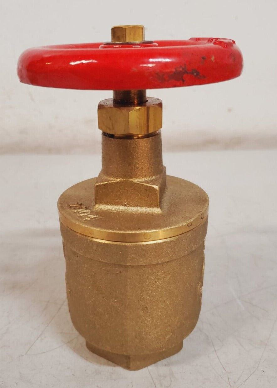 BH 1-1/2" NPT 300 Brass Threaded Fire Hose Valve | Listed 37WL