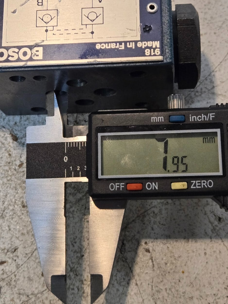 Bosch Manifold Check Valve 0 811 024 105 | 872 | Max Pressure 4500 PSI 315 Bar