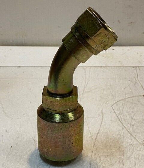 Crimp Hose Fitting 913483E | 16BW | 6" H 31mm Thread 38mm Hex 49mm OD 20mm ID