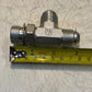 Parker 429335 Hydraulic Tee Adapter Fitting 22mm Thread 12mm ID