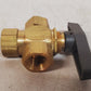 2 Qty. of 1/2" Female NPT Panel Mount Diverting Brass Valves (2 Qty)