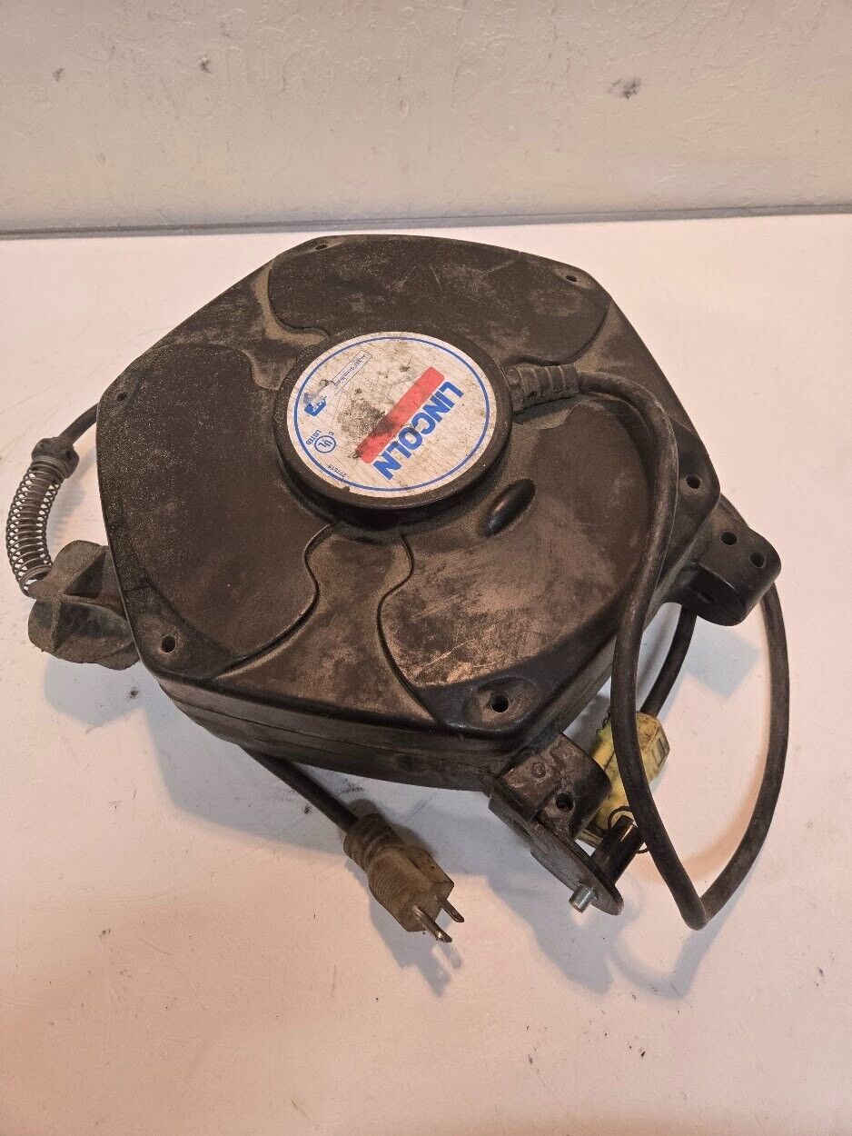 Lincoln Industrial Power Cord Reel 277513 Single Receptacle Approximately 50'