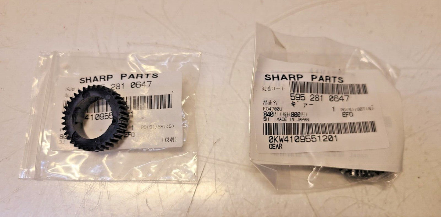 2 Quantity of Sharp Gears 0KW4109551201 (2 Qty)