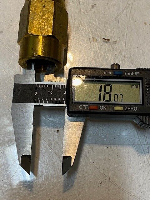 9 Quantity of Water Jumper Hex Swivel Fittings 3-1/8" L 10mm ID Nose 29mm OD