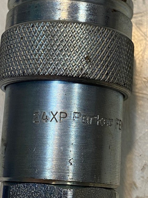 Parke Hydraulic Quick Coupler 24XP | FEM-501-10BMS-NL | 4" Long 25mm Thread