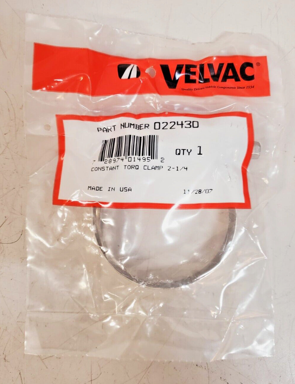 5 Qty. of Velvac Silver Constants Torque Clamps 2-1/4 | 022430 (5 Qty)