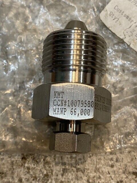 KMT Waterjet Adapter Dump Valve 10079580 1/4" Female 9/16" Male 8914/458890