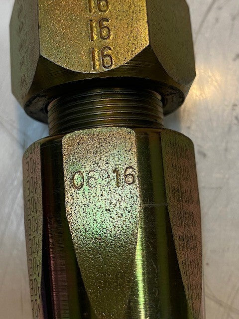 Hydraulic Check Valve Hose Fitting 06916, 16, ANE, Z, ADE, 2-3/4" L 38mm OD