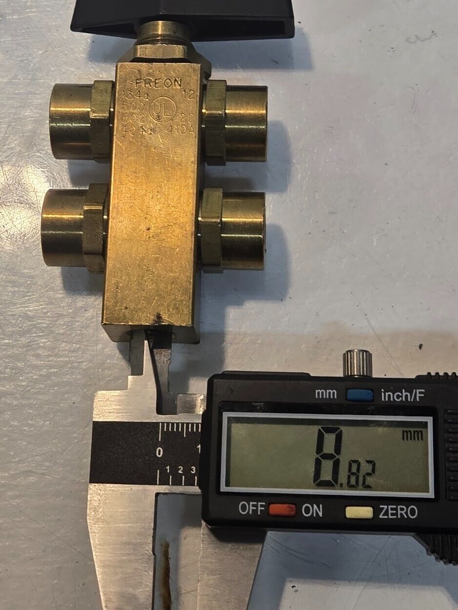 ABCO Kantleak 5 Port Stack Valve for Freon 134a | 12 500 502 22 404a 410A | 1/8"