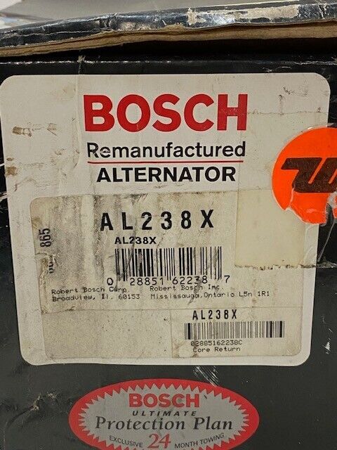 Bosch Remaufactured Alternator AL238X | 804770