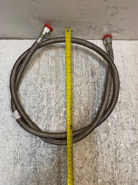 Flexible Stainless Steel 17mm Braided Fuel Line Hose 1425720 Approx 5-1/2' Long