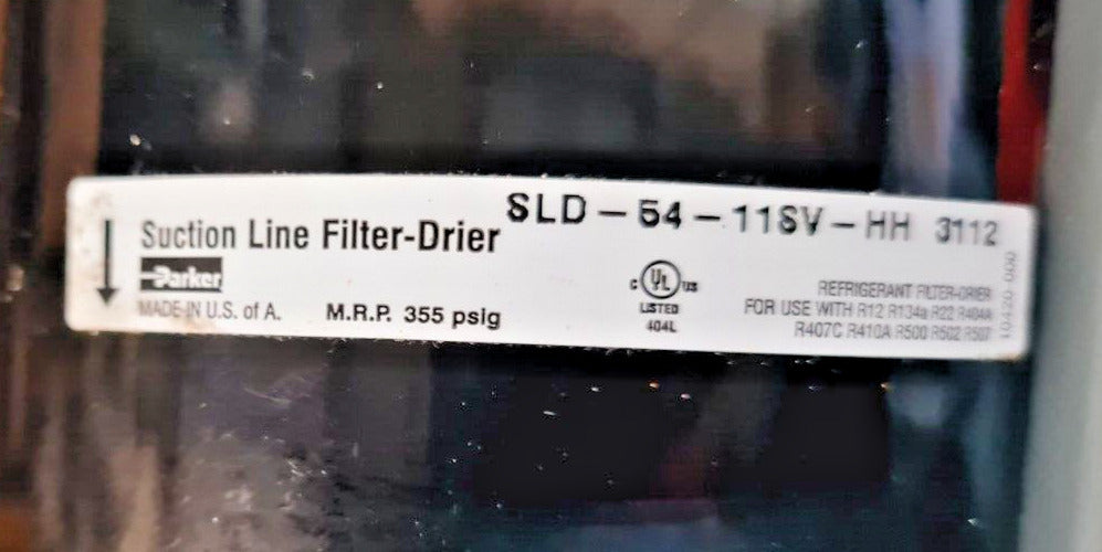 Parker 1-3/8 ODF Gold Label Suction Line Filter-Drier SLD-54-11SV-HH 450026-001