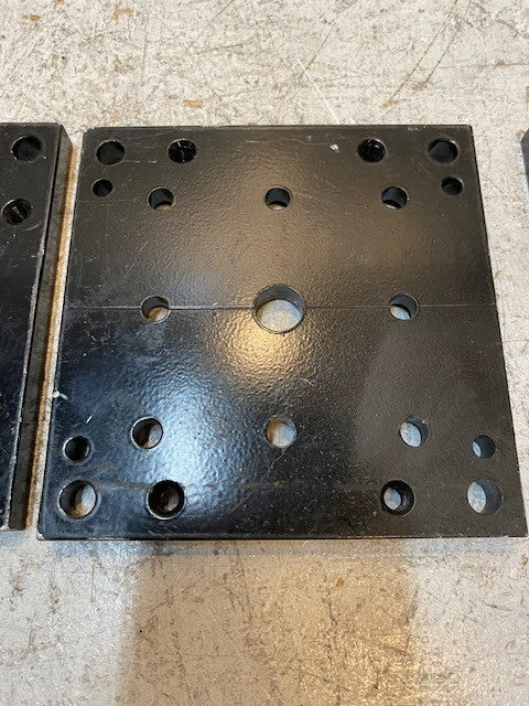 3 Qty of 5-1/2" x 5-1/2" x 1/2" Mounting Sandwich Optical Base Plates (3 Qty)