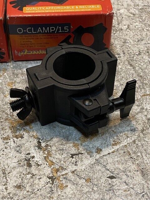 4 Qty of American DJ O-Clamp/1.5 360 Degree Wrap Around Clamps 488014 (4 Qty)