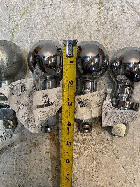 5 Qty of Husky & Draw-Tite 2" 3,500 lbs Trailer Ball Hitches 1-5/8" Shank -5 Qty