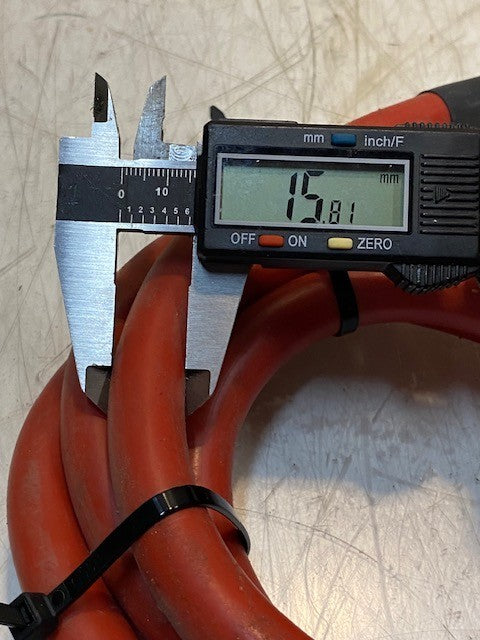 Bakon 2.15 Red Rubber Hose for Jelly Quick 79" Long *No Nozzle*