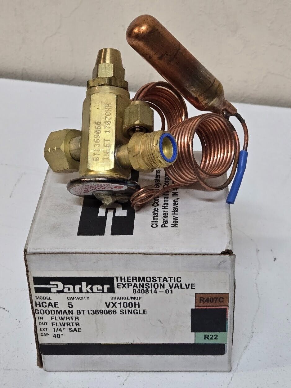 Parker Thermostatic Expansion Valve 040814-01 | HCAE | BT1369066 | VX100H