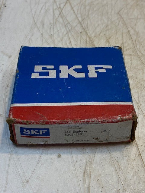 SKF Explorer 6208-2RS1 Single Row Radial Deep Groove Sealed Ball Bearing