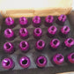 40 Qty of JDMSPEED Purple Aluminum Tuner Racing Lug Nuts M12X1.5 (40 Qty)