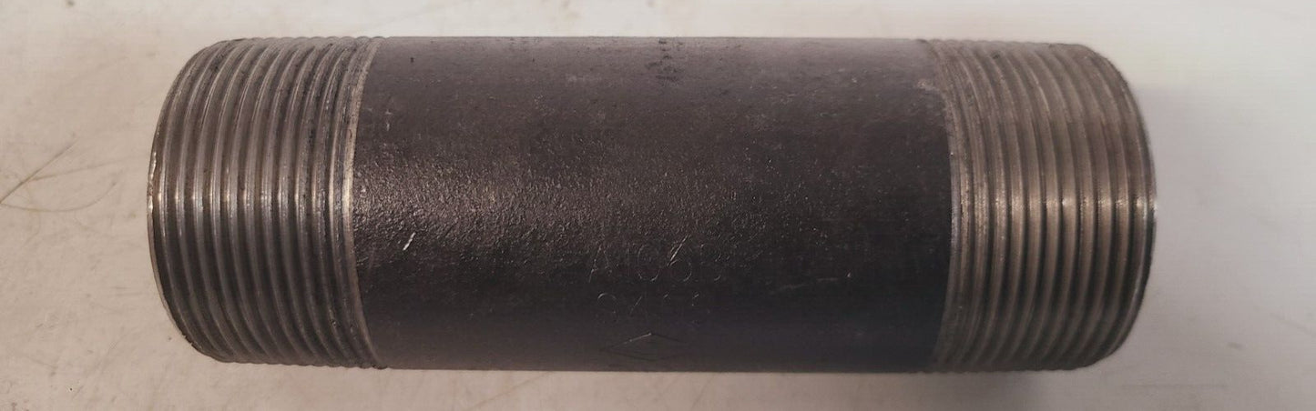 4 Quantity of Black Pipe Niples 1-3/4" x 5" | A106B | S40S | 011040308 (4 Qty)