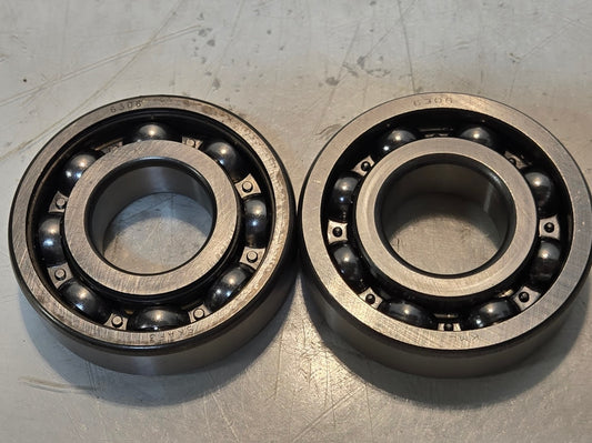 2 Quantity of Ball Bearings 6306 | 72 mm OD x 30 mm Bore x 19 mm Thick (2 Qty)
