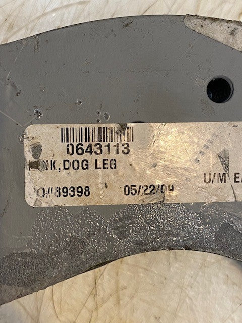 Dog Leg Link 0643113 Curved Metal Part Heavy Duty Bracket Lever