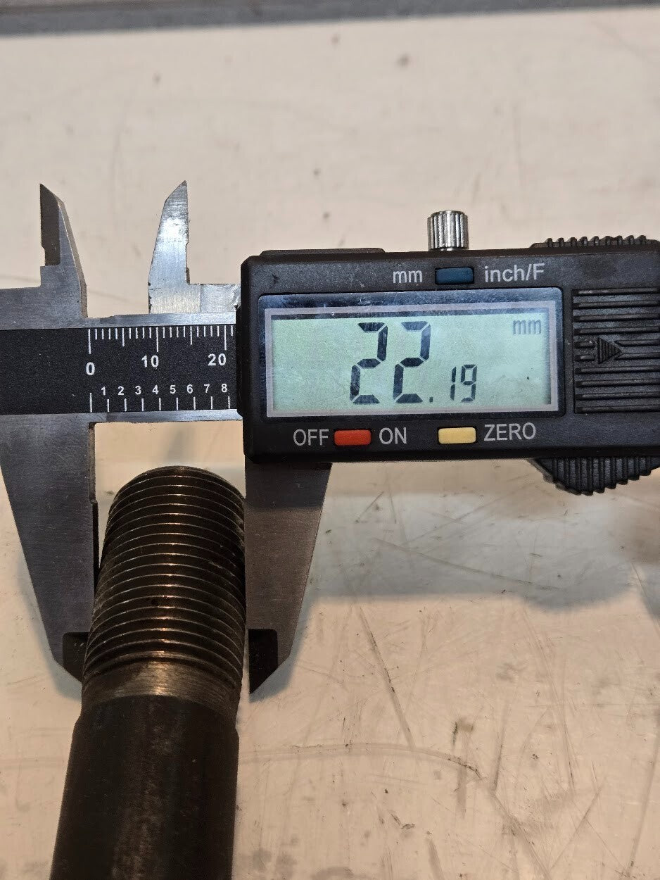 9 Quantity of 14-1/4" x 7/8" Studs | 2-1/2" and 1-1/2" Threaded Ends (9 Qty)