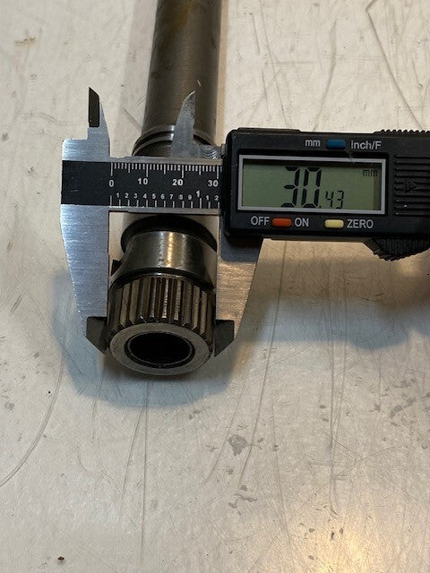 Input Drive Shaft 8-3/4" L 20mm End 9mm ID 28-Spline 33mm OD 30mm End