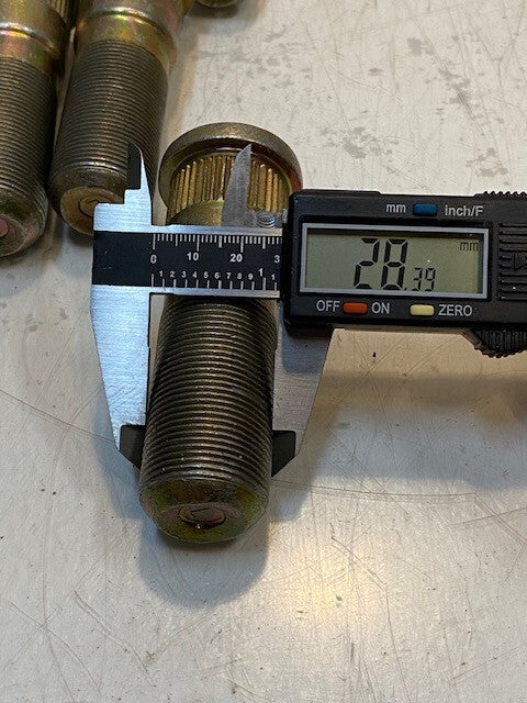 10 Quantity of RC Self Locking Wheel Stud Bolts N 359 L | 28mm Thread (10 Qty)