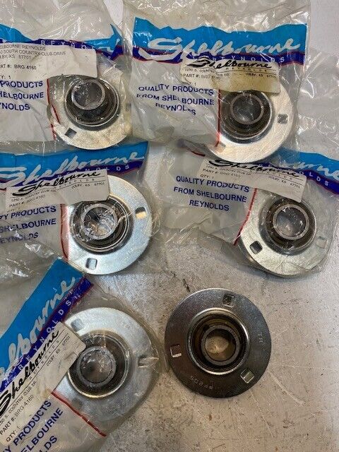 6 Qty of Shelbourne Pressed Flange Housings BRG4160 | PF205 | 1025-1 (6 Qty)