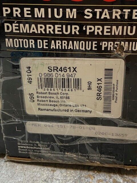 Bosch Reman Starter SR461X