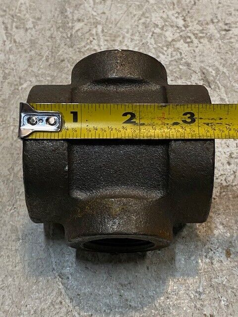 Cast Iron Cross Fitting 1 x 1x 1-1/2 x 1-1/2 | 3-1/2" Long 3-1/4" Wide