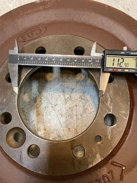 C.D.S. 827707 Brake Drum 16-1/8" OD 113mm Bore