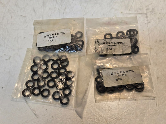100 Quantity of Z9161STL Steel Black Oxide Washers for 1/4 in Screw (100 Qty)