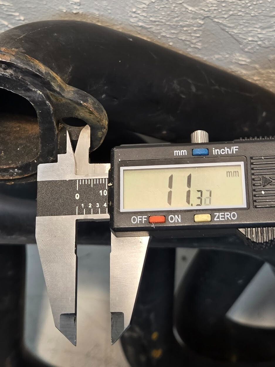 Exhaust Header 3" Outlet 4 Cylinders Long Tube 36" Overall Length 17.25" Height